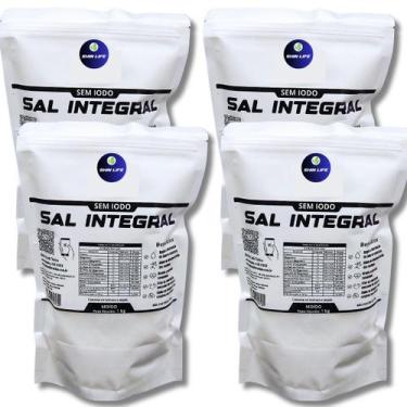 Imagem de Sal Marinho Integral Sem Iodo 4kg Mossoro (Moído) NL - Shin Life