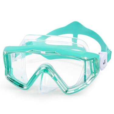 Imagem de EXP VISION Máscara de Natação Infantil-Óculos de Natação Antiembaçantes 180° para Mergulho com Snorkel Infantil, Óculos de Proteção À Prova de Vazamentos para Crianças com Proteção Nasal para Meninos