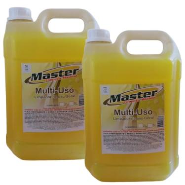Imagem de Limpador Multiuso Uso Geral 10L Master Limpeza Completa para Cozinhas Banheiros Pisos e Superfícies Laváveis (2x5L)