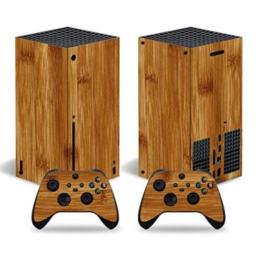 Imagem de Skin Sticker for Xbox Series X Console, Full Set Vinyl Decal Protective Wrap Cover for Wireless Controller (Brown)