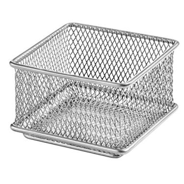 Imagem de Ybm Home Gaveta de malha prateada e compartimentos organizadores de prateleira, suporte de material escolar, cesto organizador de mesa de escritório 1612 (3 x 3)