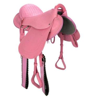 Imagem de Sela Australiana SV1206 - Rosa - Selaria Vertentes