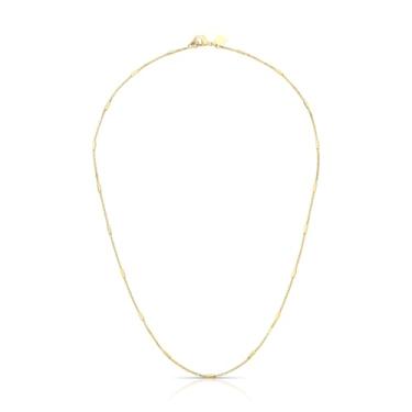 Imagem de Zarpellon, Corrente Banhado Ouro c/Caninho Liso Tam:50cm