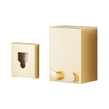 Imagem de Varal Retrátil Interno, Linha De Aço Inoxidável Montada Na Parede, Varanda Banheiro Varal Invisível Corda De Arame(Gold)