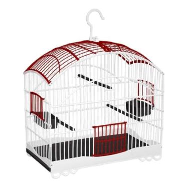 Imagem de Gaiolas Para Papagaios, Pombinhos, Periquitos, Mandarins E Outros PáSsaros(Salmão e Azul)