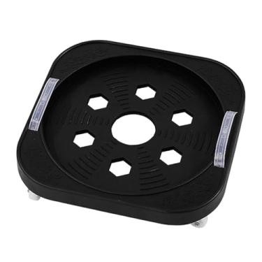 Imagem de Generic Planta Suporte com Casters Base Tanque Plantas Plantas Vaso Vaso estável Planta Rolante Planta Stal, Preto
