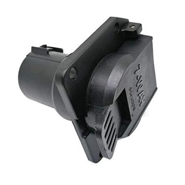 Imagem de CARROFIX Substituição OEM USCAR RV Blade 7 pinos soquete de fiação conector de reboque do lado do veículo