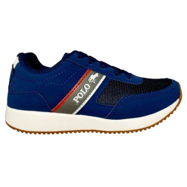 Imagem de Tênis Infantil Casual Polo Meninos Conforto Cadarço L135I