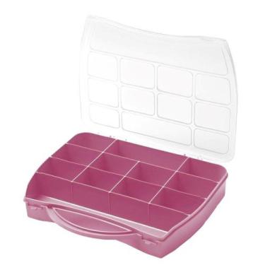 Imagem de Maleta Organizadora Caixa Plastica com Divisórias Box Multiuso Pesca C