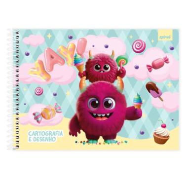 Imagem de Caderno Cartografia e Desenho Candy 80 fls Spiral