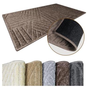 Imagem de 2 Tapete Banheiro Antiderrapante Grande Soft Tr Js 50X100 Vr - IDEALIZ