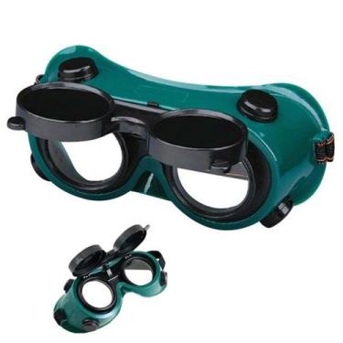 Imagem de Oculos de Solda EPI Dupla Lente Mascara Articulavel Soldador Proteçao 