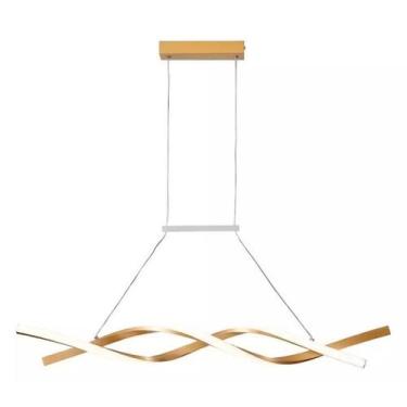 Imagem de Pendente Espiral Led Infinito Dna Mesa Jantar Bancada Ilha - Decor Cin