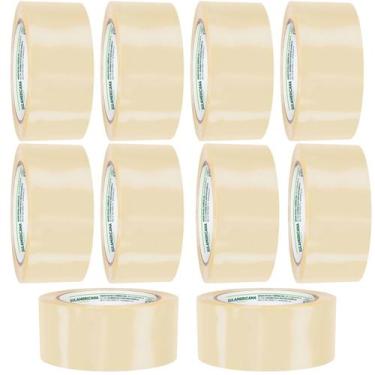 Imagem de Kit 10 Fita Adesiva Larga Transparente p/ Embalagem 48mmx40m - Sulamer