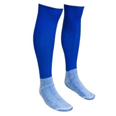 Imagem de Meião de Futebol Com pés em Algodão Conforto Adulto Durável - Bidú, Ro