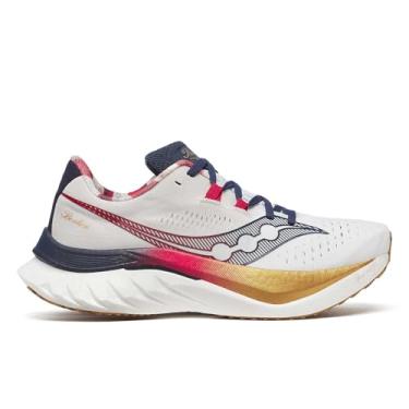 Imagem de Saucony Tênis feminino Endorphin Speed 4, Branco/Azul marinho, 35