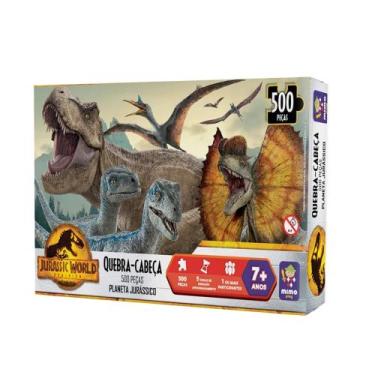 Imagem de Quebra-Cabeça Puzzle 500 Peças Planeta Jurássico Jurassic World Mimo T