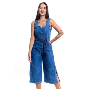 Imagem de Macacão Pantacourt Sem Elastano - Restrito Jeans, 198, 36