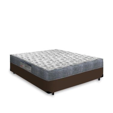 Imagem de Cama Box Viúva + Colchão Ortopédico D33 - Ortobom - iso 100 128x188x53cm Marrom