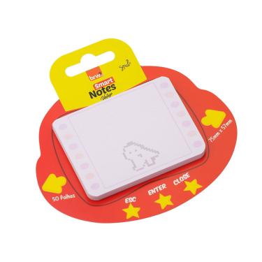 Imagem de Bloco de Notas Autoadesivo Bichinho Virtual Vintage 50 Folhas brw Post It Recados Lembretes Destacável