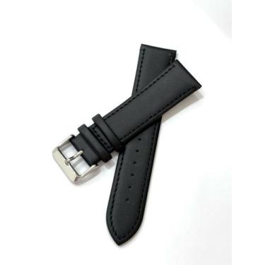 Imagem de Pulseira Relógio Couro Flexível e Elegante.LC14 - MFIX, 20mm, Preto