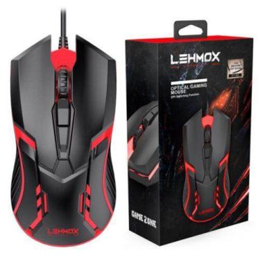 Imagem de Mouse Gamer Óptico LED Ergonômico Lehmox GT-M5