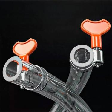 Imagem de Kit 10 Abraçadeiras Americanas com Borboletas Fixação Ajustáveis Para Mangueiras Tubos Inox e Conexões Diversas