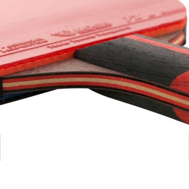 Imagem de Remo de mesa profissional de esponja macia de borracha ergonômica de punho longo raquete de tênis de mesa com caixa de transporte Raquetes de tênis de