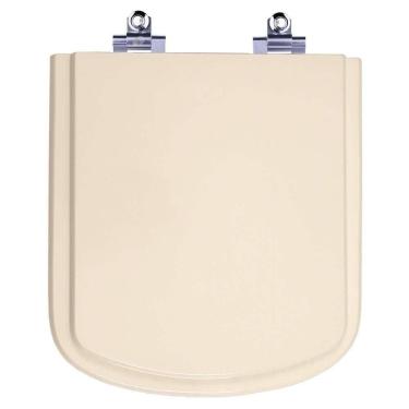 Imagem de Assento Sanitário Laqueado Soft Close Bali Rosa Shell (pêssego) Para Vaso Incepa