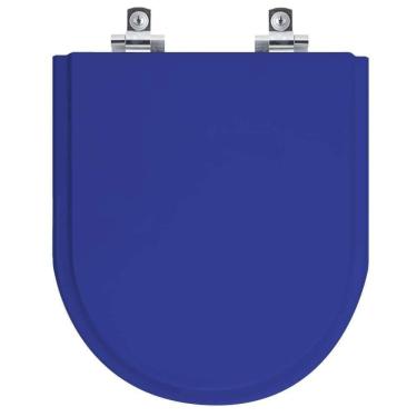 Imagem de Assento Sanitário Soft Close Riviera Azul Para Vaso Celite