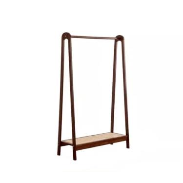 Imagem de FTOQWZXV Cabideiro independente de madeira, cabideiro, quarto, suporte para roupas de chão, sala de roupas, cabideiro, cabideiro, piso