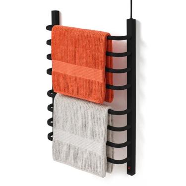 Imagem de Toalheiro Térmico Grande Preto 110v Fio Superior Direito