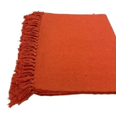 Imagem de Jogo De Passadeira De TearTapete Cozinha Kit Com 3 Peças(LARANJA T)