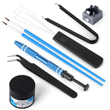 Imagem de YIMAGUJRX RUNJRX Kit de lubrificante para interruptor de teclado GPL 205G0 0,53oz/15g, abridor de interruptor para Cherry MX Gateron TTC Holy Pandas, ferramentas de lubrificante para teclado de jogos