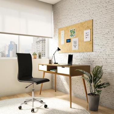 Imagem de Cadeira de Escritório Secretária Giratória Judy Preta - Mobly