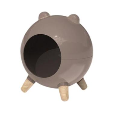 Imagem de Bothyi Decoração de habitat para cavernas de hamsters, lindo esconderijo para hamsters, caverna para pequenos animais para esquilos, ratos, Marrom