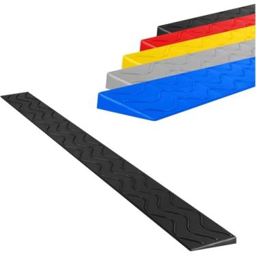 Imagem de Rampas De Limiar Internas Para Portas Rampa De Meio-fio Cadeira De Rodas Portátil Tapete De Passo 1-10cm Robô De Varredura De Canal De Elevação, Bic, Black, 100x21.5x10cm(39.4x8.5x3.9inch)