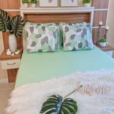 Imagem de Jogo De Lençol Malha 100% Algodão King Size Verbena 3pçs