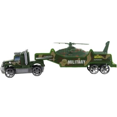 Imagem de Carreta A Fricção Militar Camuflado Verde Helicóptero