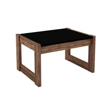Imagem de Mesa Centro Sala Az1022 Preto/nogal - Tecno Mobili