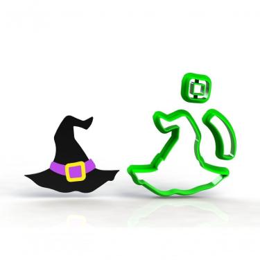 Imagem de Cortador Chapéu Bruxa Mod 2 Halloween