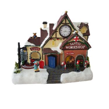 Imagem de Vila Natalina Em Resina Com Leds 30cm