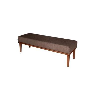 Imagem de Banco 2 Lugares Grazi Marrom e Amêndoa 140 cm - Keva