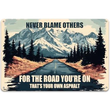 Imagem de KaloKalo Placas De Lata Metal Vintage, Pôsteres Decorativos Montanhas Nevadas, Arte Parede, Decoração, Citações Inspiradoras, Placa Motivacional, Decoração Interna E Externa, Fazenda, Casa, Cafés, E