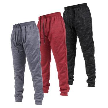 Imagem de Pacote de 3 Joggers Ultra Performance para homens com bolsos