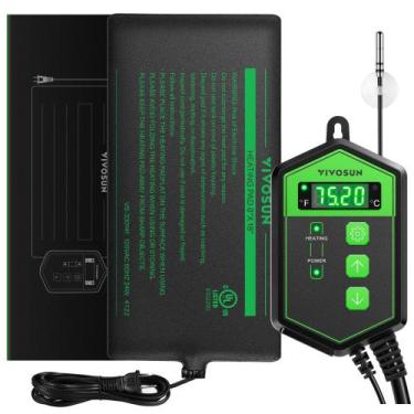 Imagem de Almofada de aquecimento VIVOSUN Reptile 20x45cm com termostato para te