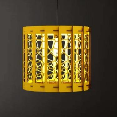 Imagem de Luminária Teto Tipo Pendente Ventania Mdf - Completa Mdf Cru