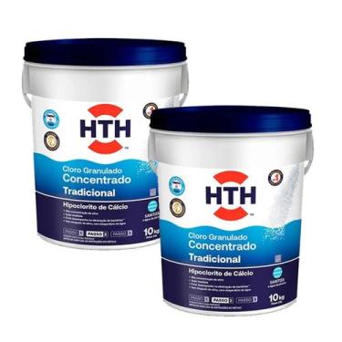 Imagem de HTH Cloro Tradicional Hipoclorito de calcio bd 10kg - Kit Com 2