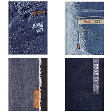Imagem de Agenda Costurada Jeans 2018 com 2 Dias por Página, 1 unidade, Tilibra 120022