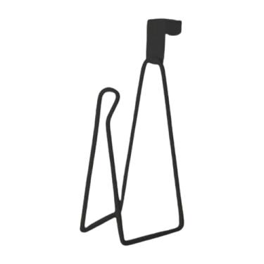 Imagem de Ioensy Suporte para papel higiênico sobre o tanque, suporte para rolo de papel higiênico, armazenamento suspenso, suporta 1 rolo, durável, organizador de, Preto